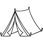 Nature camp setting